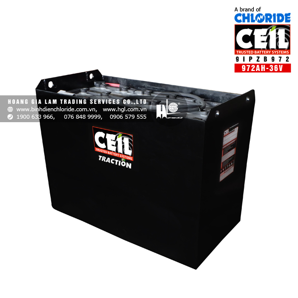 bình điện xe nâng ceil