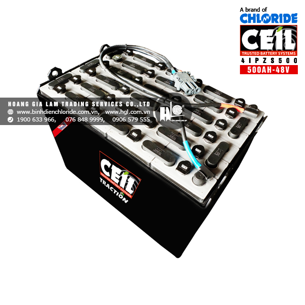 bình điện xe nâng ceil