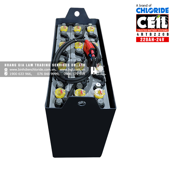 Bình điện xe nâng CEIL (Chloride) 24V - 220Ah 4RTB220B