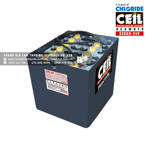 Bình điện xe nâng CEIL (Chloride) 24V - 320Ah BEXWBF9