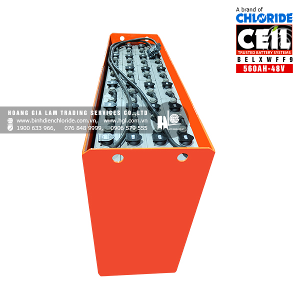 Bình điện xe nâng CEIL (Chloride) 48V - 560Ah BELXWFF9