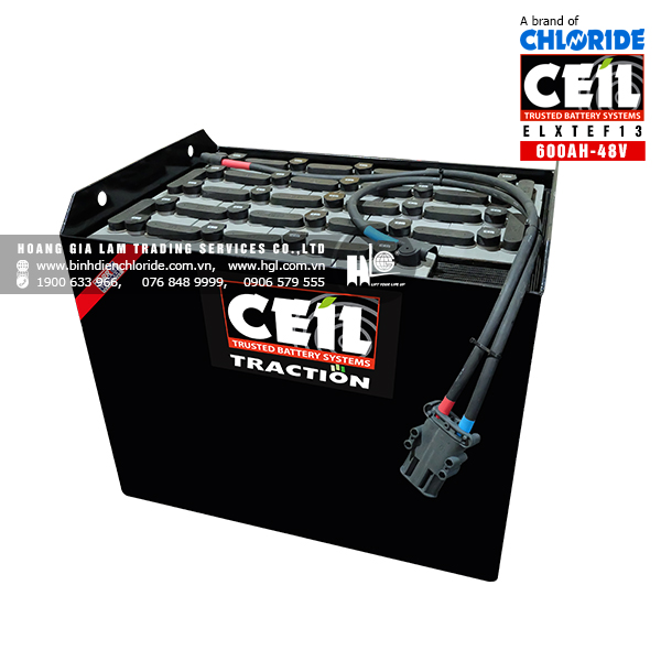 Bình điện xe nâng CEIL (Chloride) 48V - 600Ah ELXTEF13