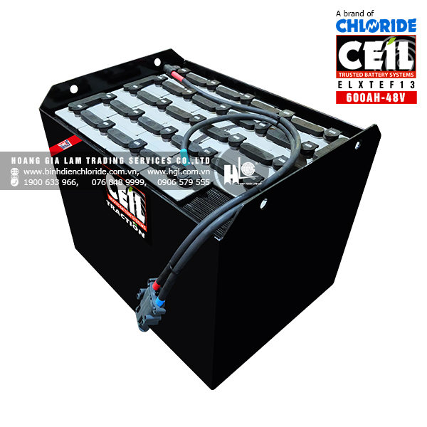 Bình điện xe nâng CEIL (Chloride) 48V - 600Ah ELXTEF13