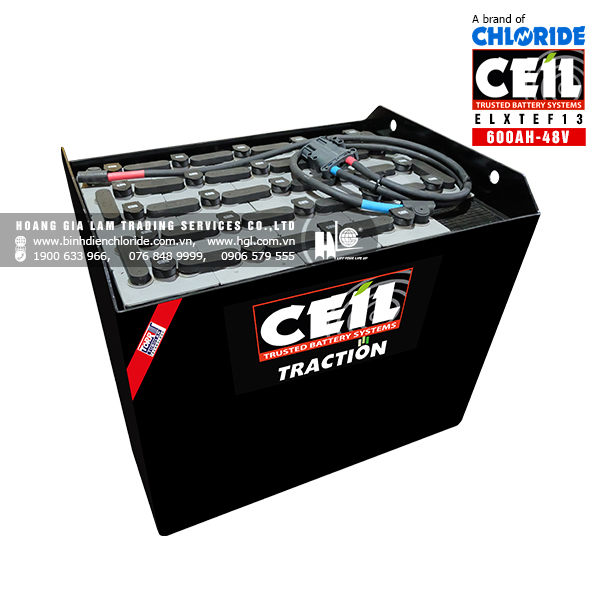 Bình điện xe nâng CEIL (Chloride) 48V - 600Ah ELXTEF13